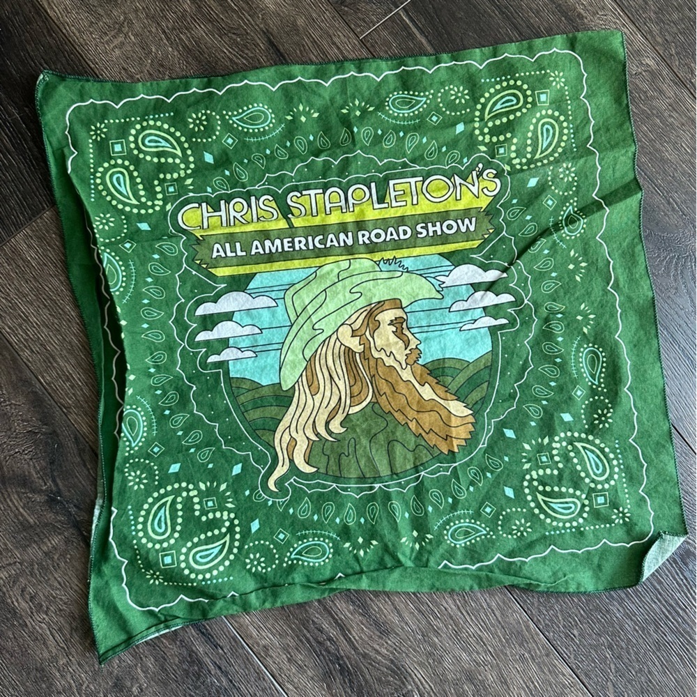Chris Stapleton's All American Road Show Green Bandana
